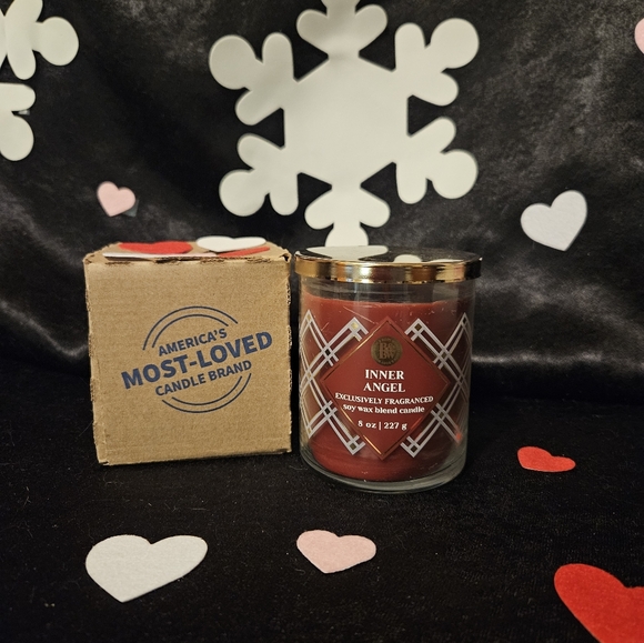 NWT Bath and Body Works Inner Angel Single Wick Candle - Burgandy and Gold - Picture 5 of 5